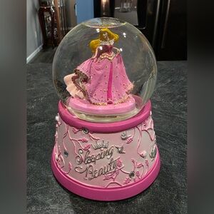 Sleeping Beauty Pink Snow Globe